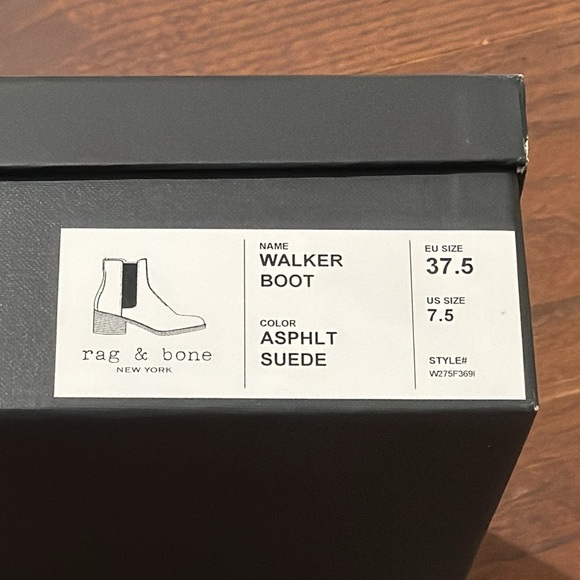 Rag & Bone Women’s Grey Suede Walker Boots Size 7.5 - Picture 8 of 8